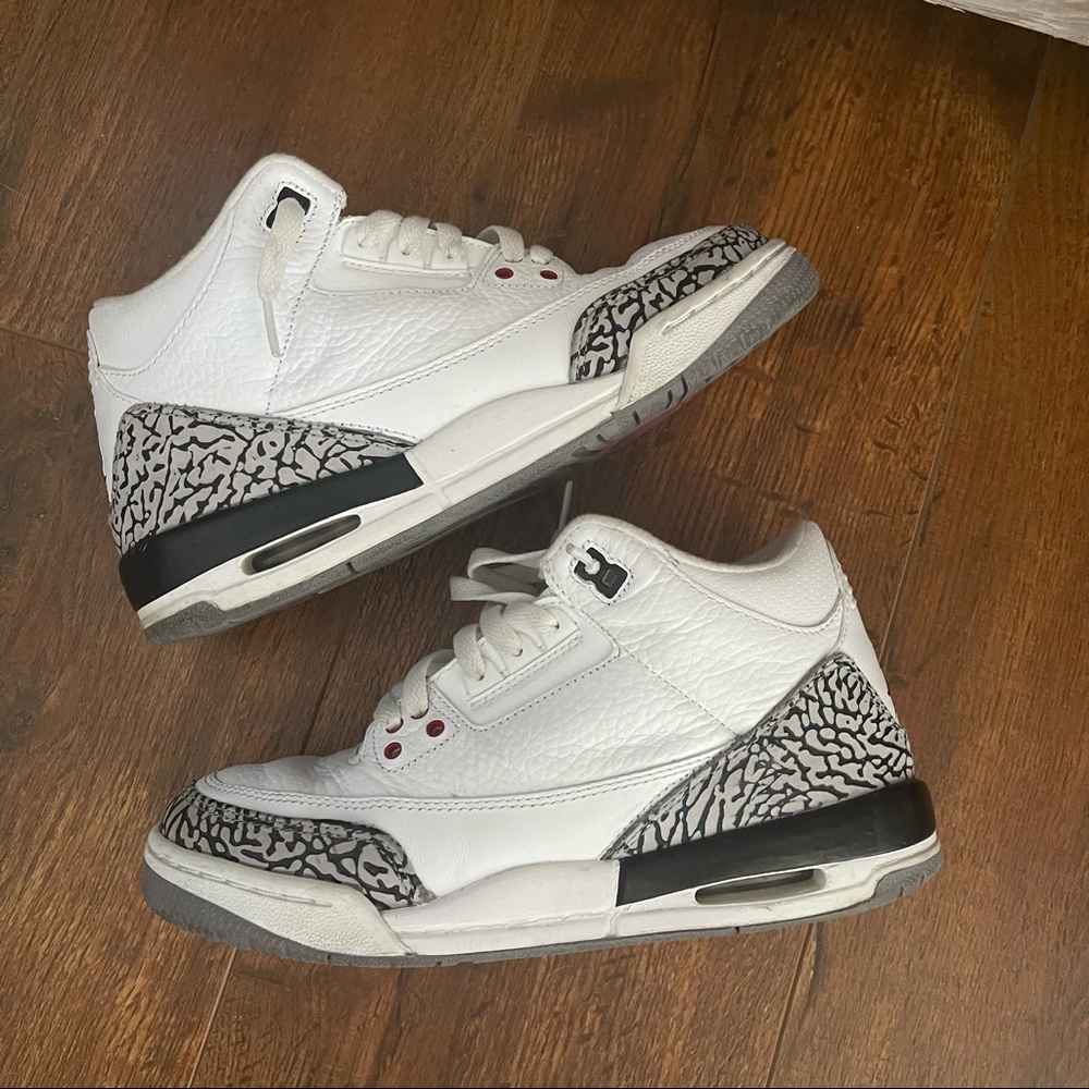 air jordan 3 Gs white cement 2011 5.5 kids 7 women